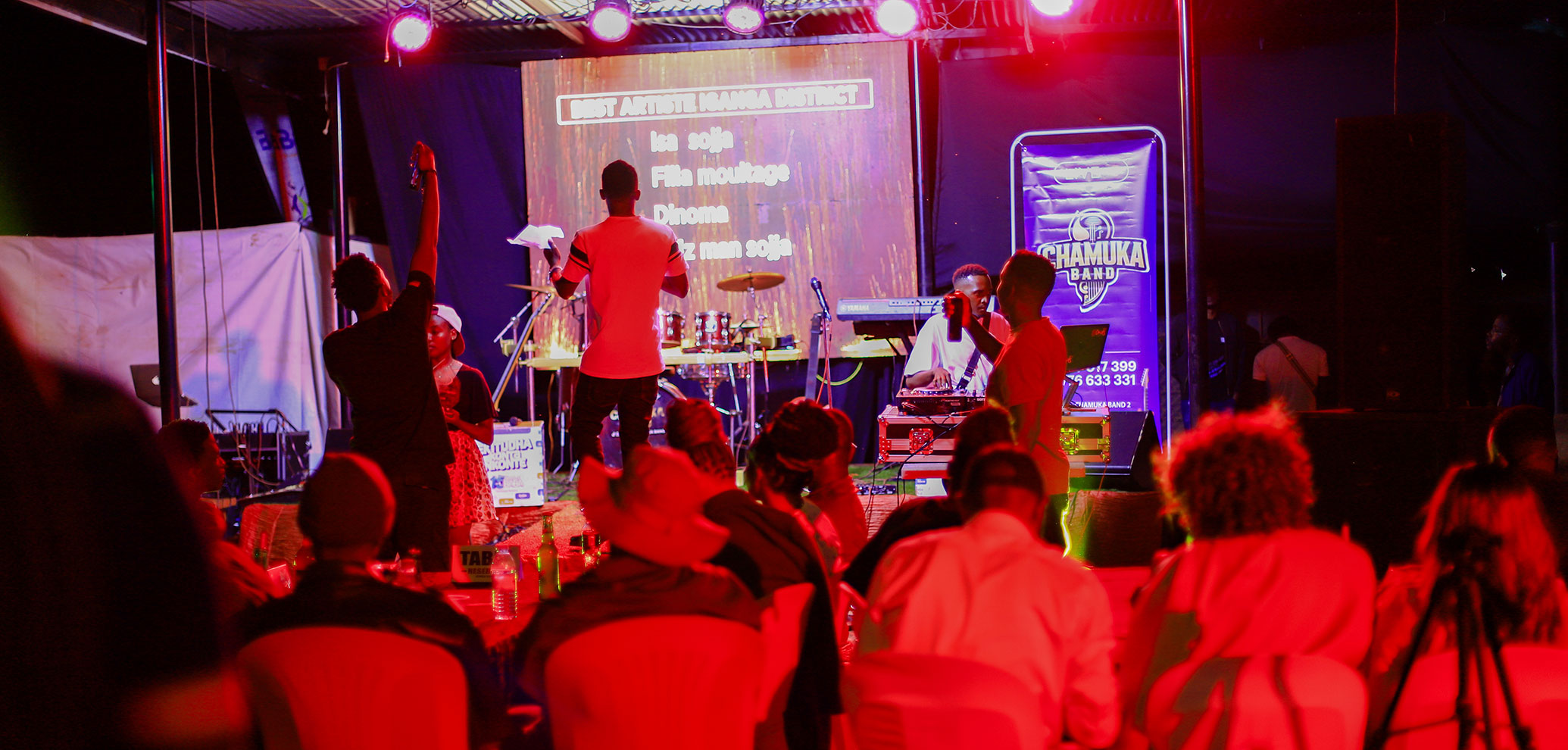 Stage and crowd